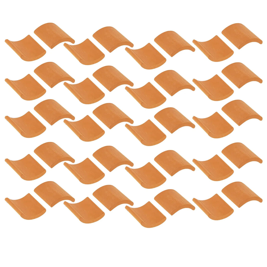 Red Miniature Roof Tiles Model Set F60957