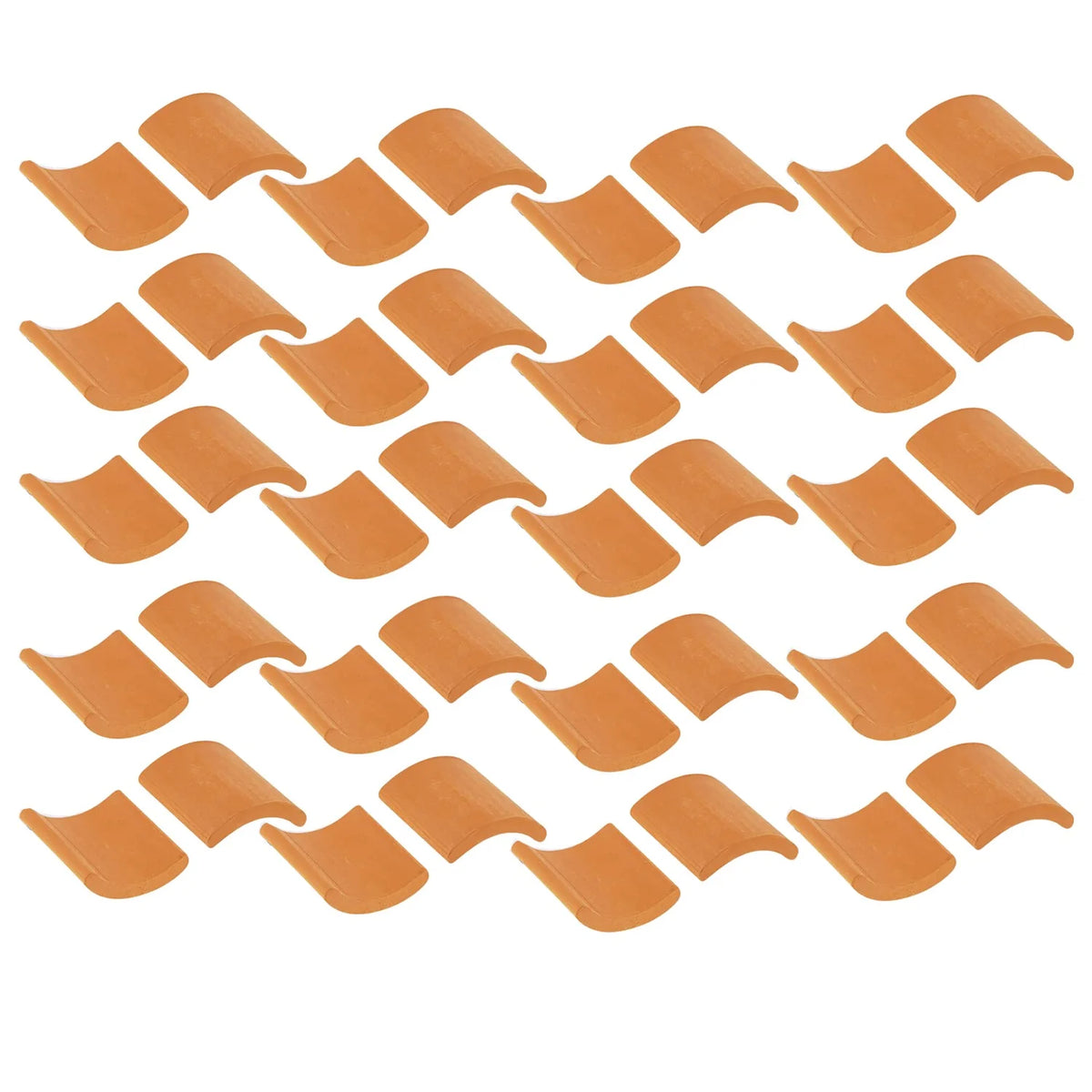 Red Miniature Roof Tiles Model Set F60957