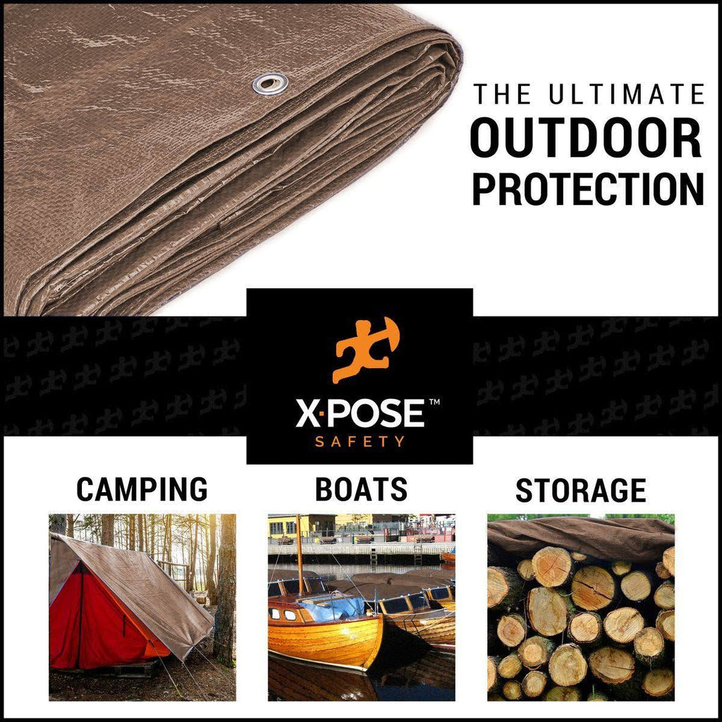 Brown Poly Tarps 20 x 25 Case of 4 Z835