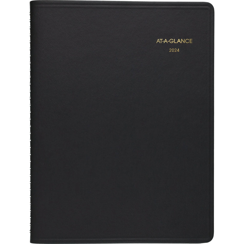 Two Person Daily Appointment Book Black Large 8 x 11 E36599