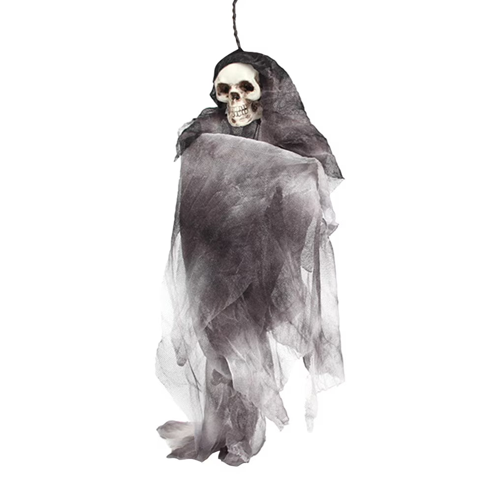 Grey Halloween Skull Decoration Prop J197673