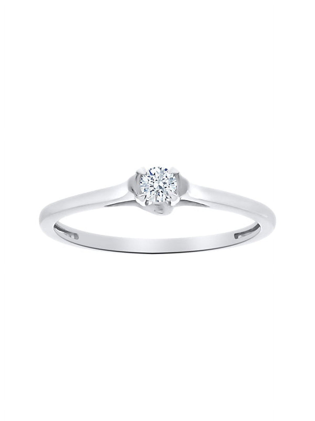 14K White Gold Diamond Solitaire Engagement Ring Z35980