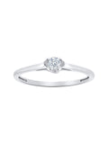 14K White Gold Diamond Solitaire Engagement Ring Z35980