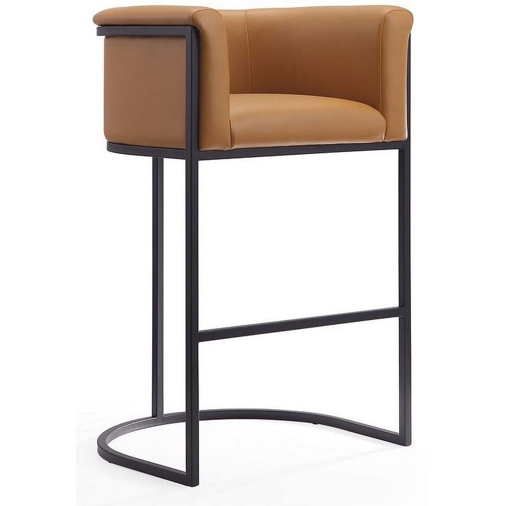 Faux Leather Barstool Set of 2 V451