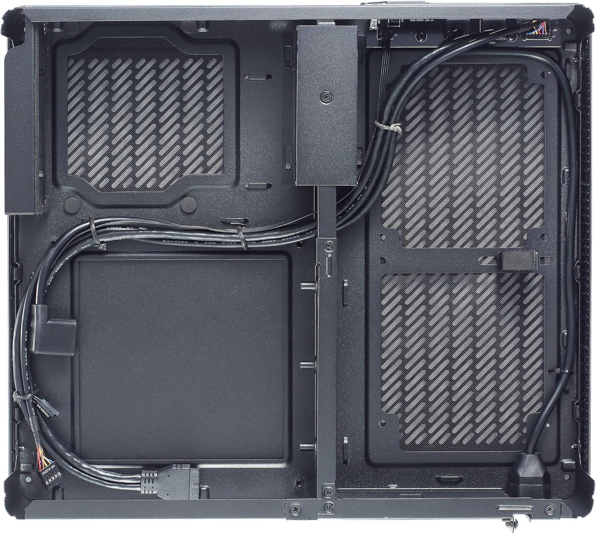 Black Mini-ITX Slim Profile Computer Case with PCIE 3.0 Riser Card W271