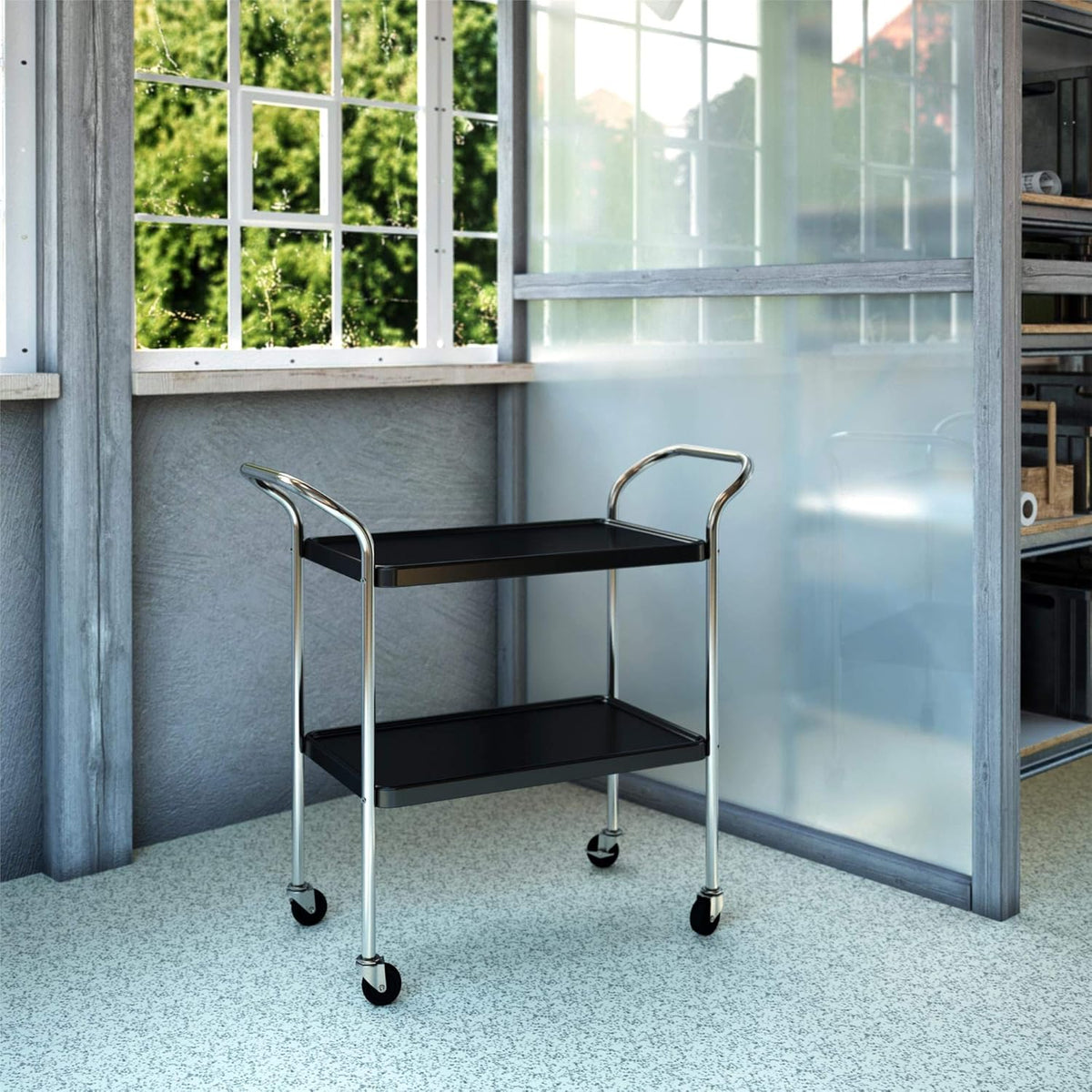 White 3 Tier Serving Cart V448501