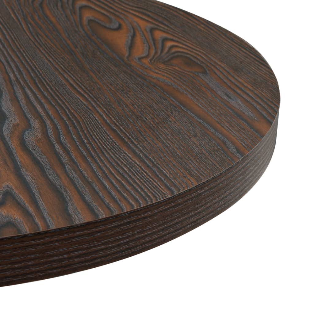 Oak Color MDF and Steel Bistro Table H78429