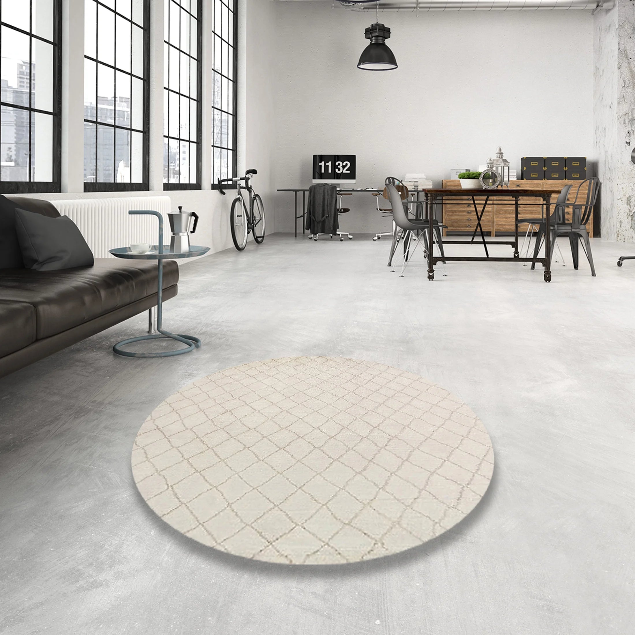 Desert Sand Beige Rectangle Oriental Area Rug, 2' x 5' A13547