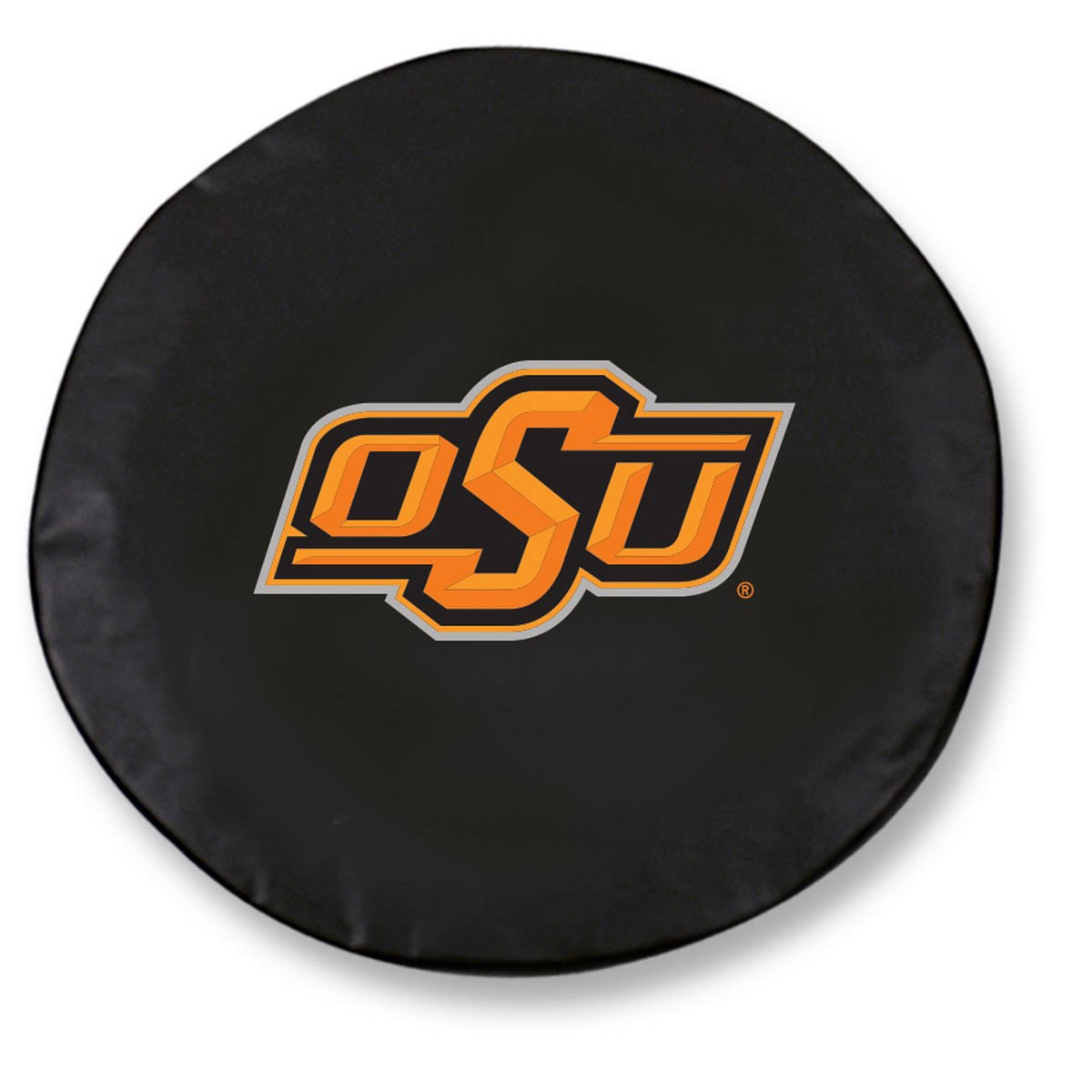 Black Vinyl Fitted Car Tire Cover R919665