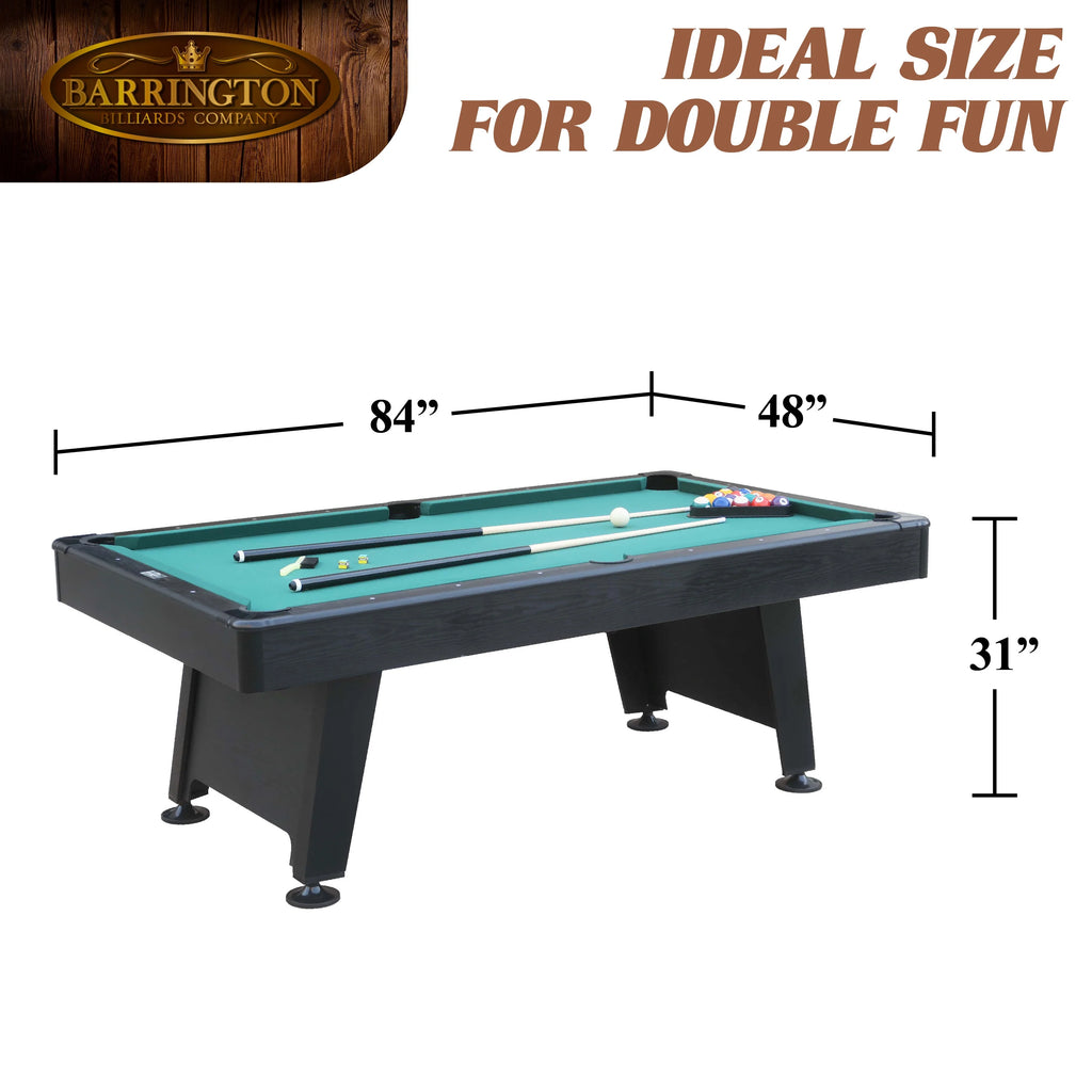 84" Arcade Pool Table with Dartboard Set, Green H196