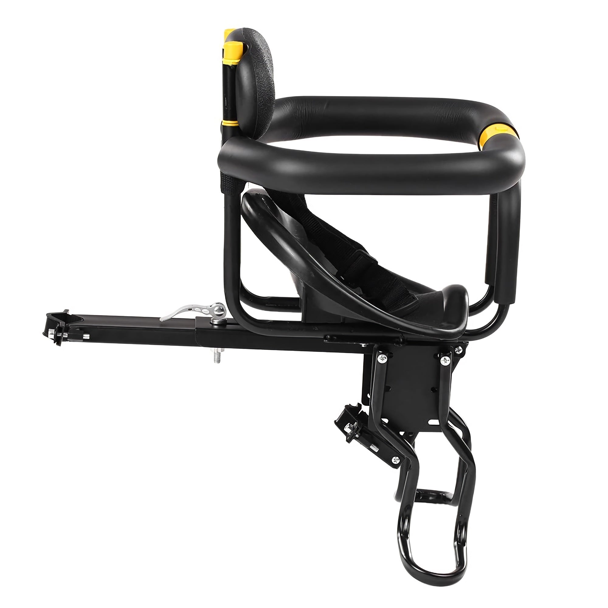 Children Safety Bicycle Seat Carrier with Back Rest, Foot Pedals J7246