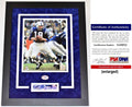 Johnny Unitas Signed Cut Baltimore Colts Photo Black Frame N83911