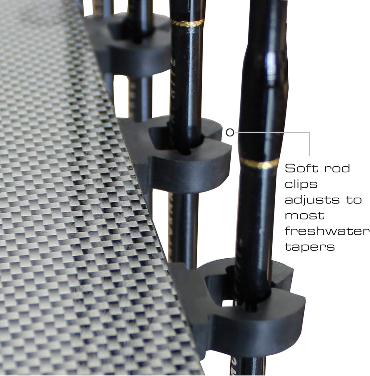 12 Fishing Rod Tackle Cart Black R48712