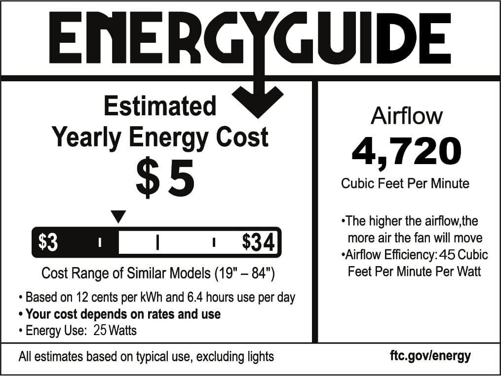 20-inch Caged Ceiling Fan with Lights, Reversible, Remote, Bladeless B45655